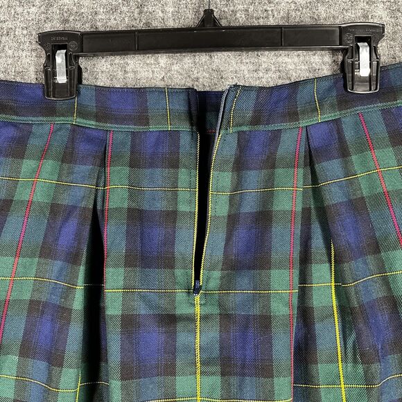 Lands End Skort 6 Womens Plaid Golf Tennis A-Line Short Pleated‎ Active Bottoms - Picture 4 of 12